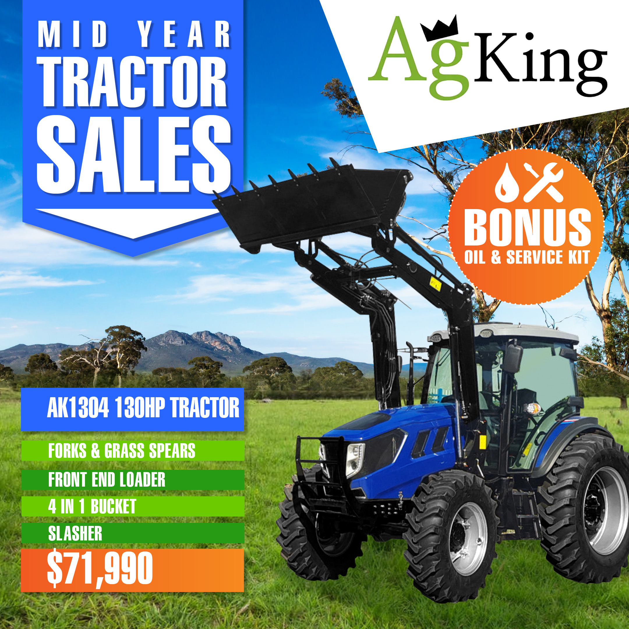 130hp Tractors AK1304C