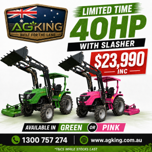40hp Tractor and Slasher